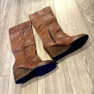 Lucky Brand Leather Boots - Brown